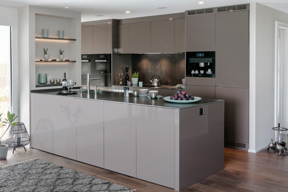 Graue Küchen – hell- oder dunkelgrau, matt oder Hochglanz