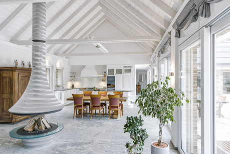 Landhaus Wohnküche Landhausküche im offenen Wohnbereich